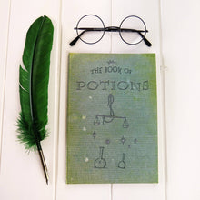 Load image into Gallery viewer, Potions Wizard Magic Notebook Green A5 Lined Book