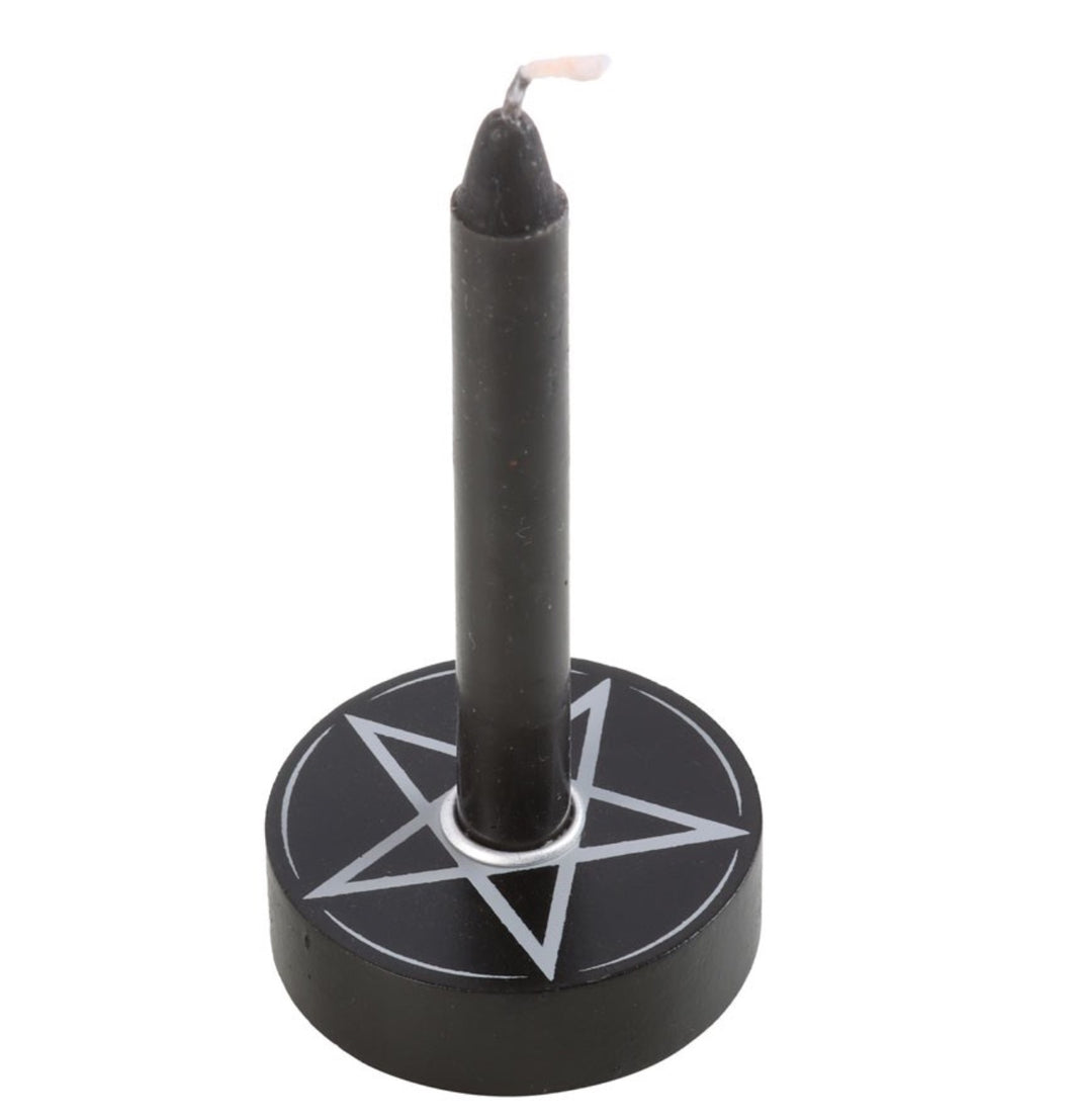 Pentagram Spell Candle Holder