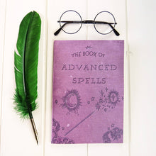 Load image into Gallery viewer, Advanced Spells Wizard Magic Notebook Purple A5 Lined Book