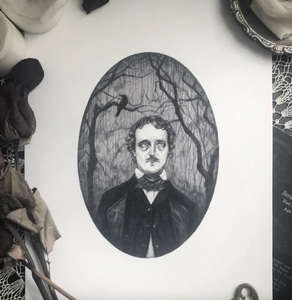 Edgar Allan Poe Art Print by Caitlin McCarthy